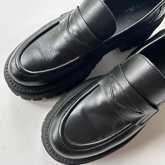 Nasty Gal Leather Chunky Loafers 40 EU / 9 US - Picture 9 of 15